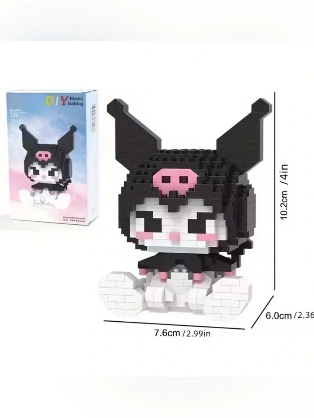 Sanrio Mini Building Block Figurines HELLO KITTY or KUROMI